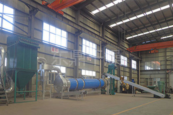 平頂山30噸豆渣烘干機生產現場